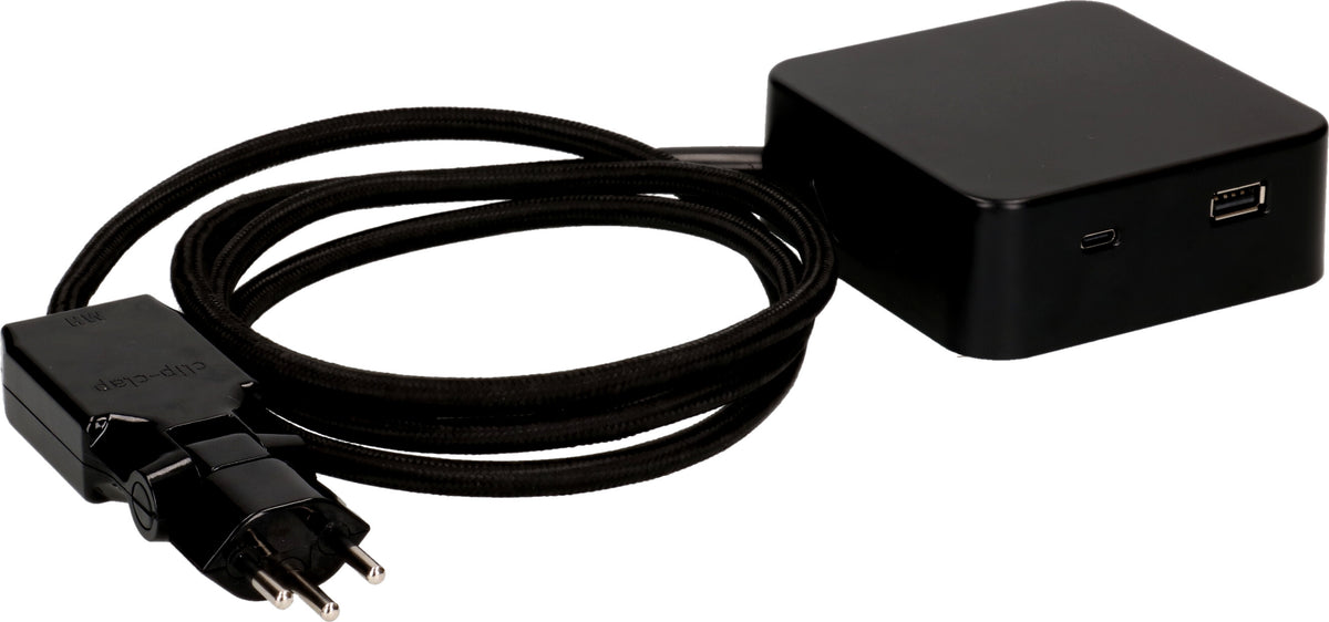 Max hauri split Max Hauri Cube Steckdosenleiste – 3× T13, USB‑A/C, 2 m, mit Schalter, Schwarz