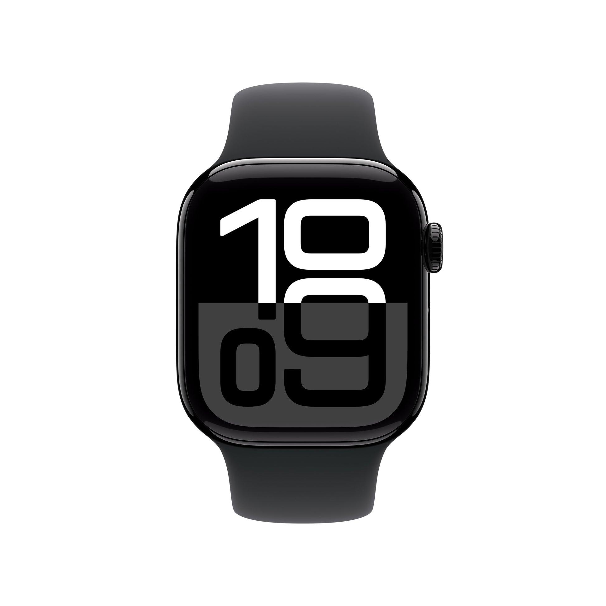 Apple Watch S10 – Smartwatch – 42 mm, GPS, OLED, 50 m, Schwarz, Bandgrösse S/M, Sportarmband