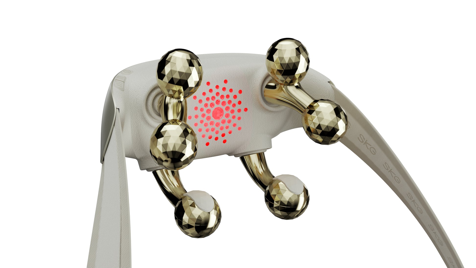SKG Schulter- und Nackenmassagegerät H7 Ultra-E – Rollenmassage, mit Wärmefunktion – Akku – Gold