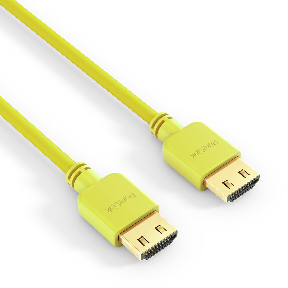 PureLink HDMI Kabel HDMI 2.0 4K 60 Hz – 1,5 m – Ethernet, geflochten – Gelb