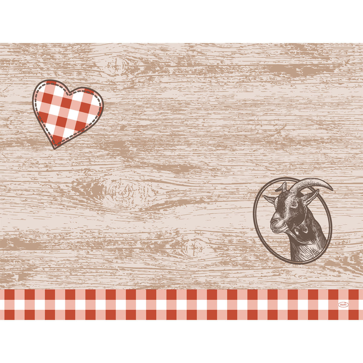 Duni Tischset Alpine Charm – Dunicel, Schweiz Motiv, 40 × 30 cm – 500 Stk.