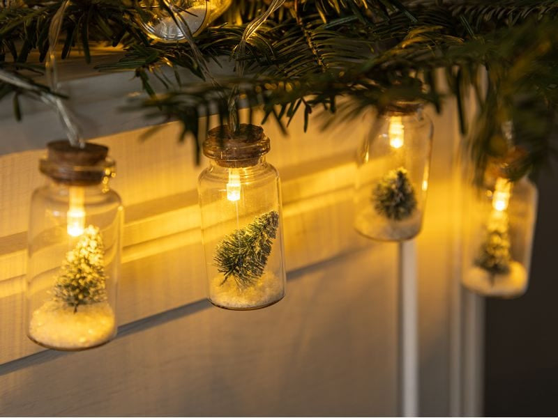 COCON Flaschenpostleuchte – 10 LEDs, 135 cm – warmweiss, mehrfarbig