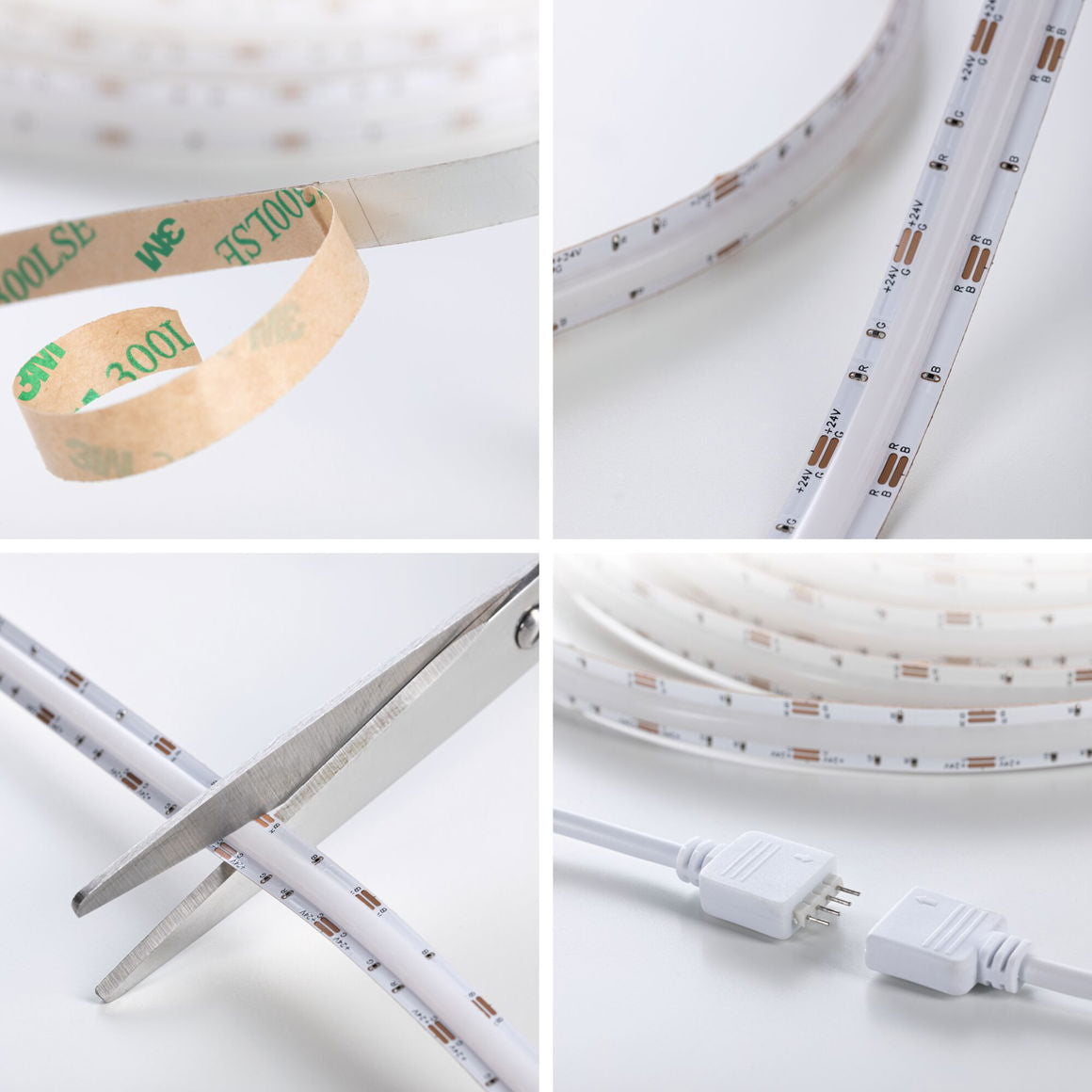 Paulmann LED-Strip – Set, 5 m, 700 lm, 14,5 W, RGB, dimmbar, weiss, Fernbedienung, inkl. Netzteil, Infrarot