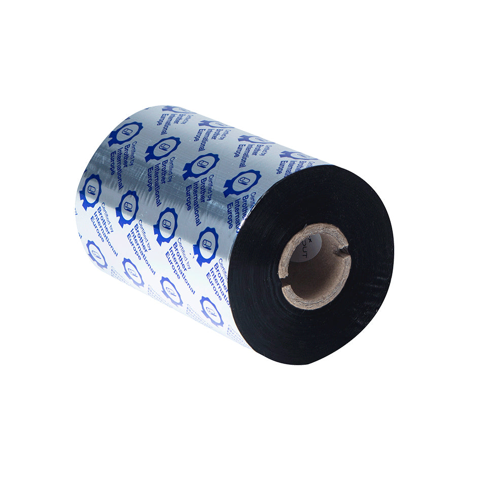 Brother Thermotransferband Wachs/Harz, Schwarz – 110 mm × 450 m – für TJ-4020TN/TJ-4120TN/TJ-4021TN und andere