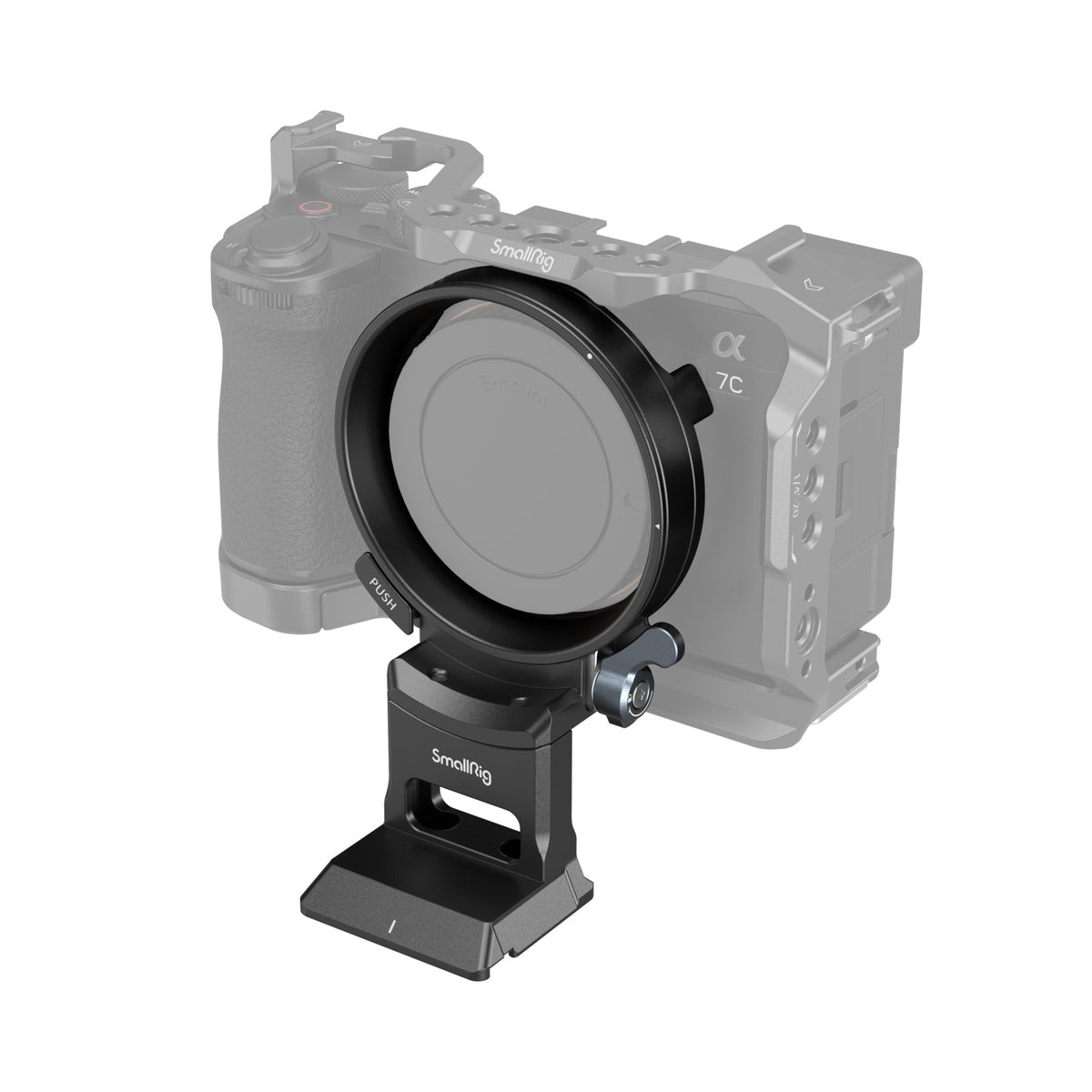 SmallRig 4424 Montageplatte – 118 × 72,5 × 58,3 mm – für Sony Alpha 7C II, Alpha 7CR – Schwarz