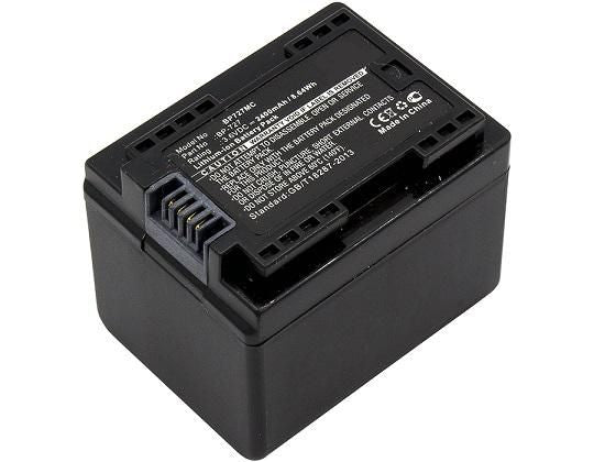CoreParts BP-727 Akku – 2400 mAh (3,6 V, 8,6 Wh) – für Canon IXIA HF R306, LEGRIA HF R36, LEGRIA HF R37 u. a.