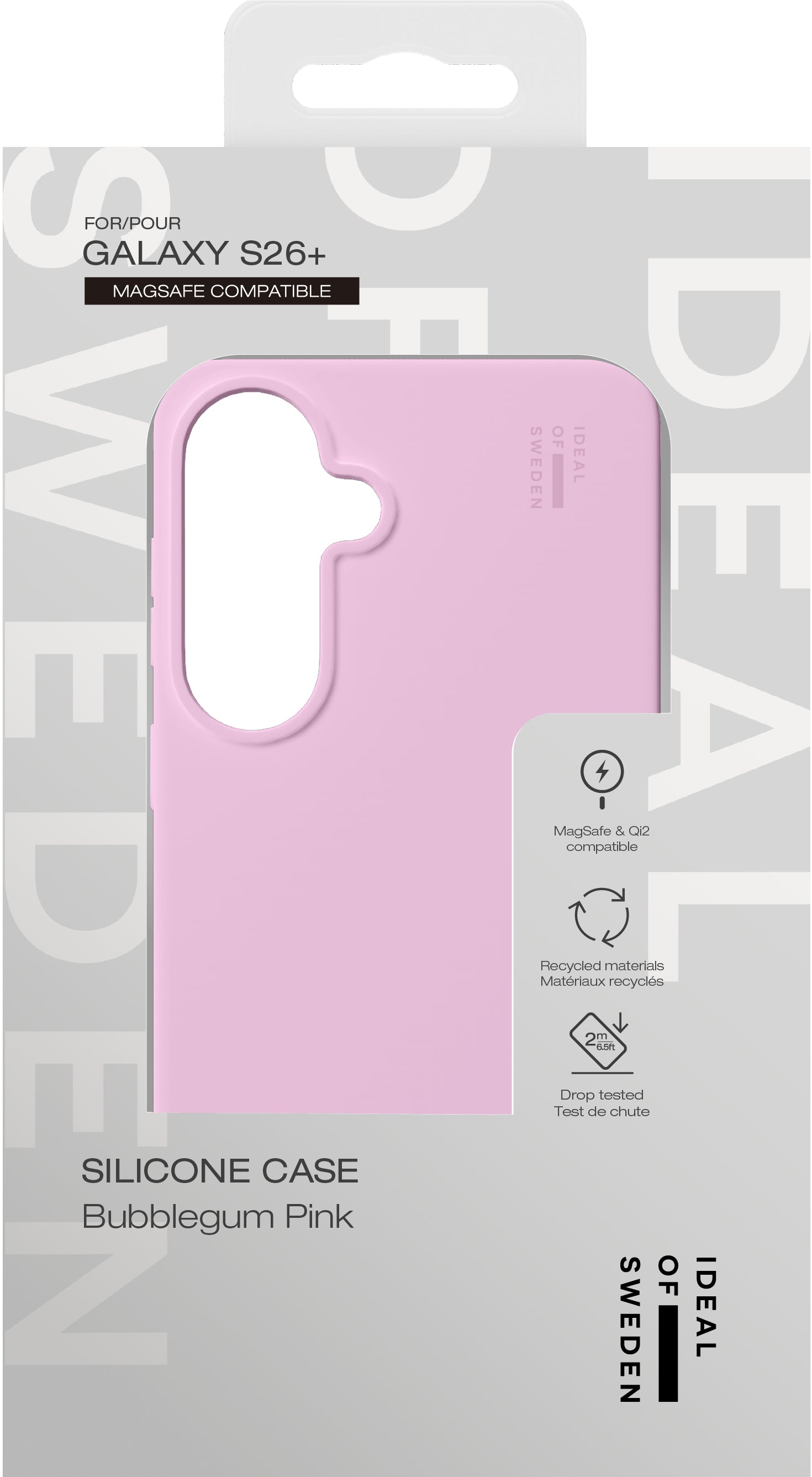 iDeal of Sweden Backcover – für Samsung Galaxy S26+, MagSafe, PC+Silikon+Polyester, Bubblegum Pink