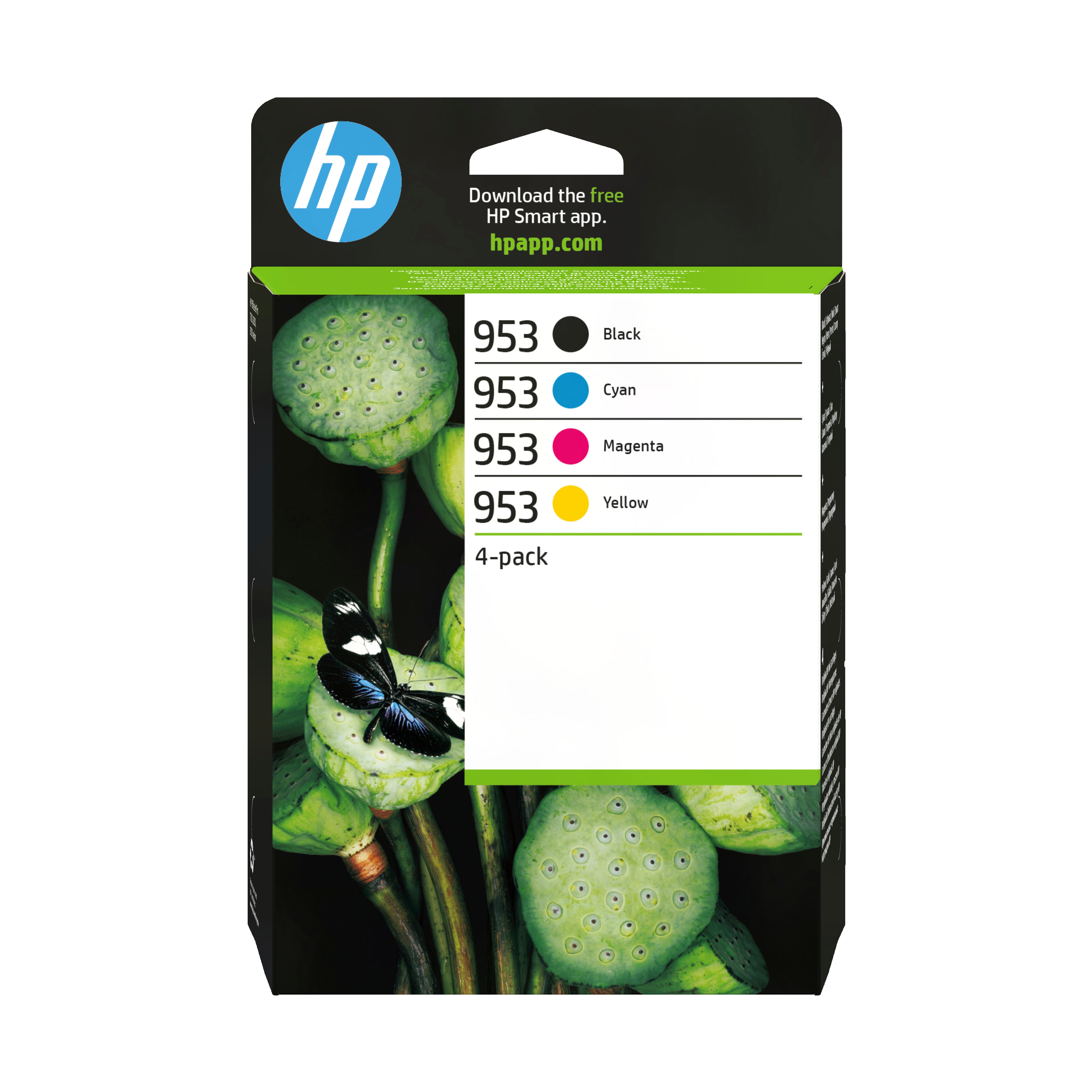 HP 953 Tintenpatronen-Multipack, Schwarz/Cyan/Magenta/Gelb (Original) – für OfficeJet Pro 7720/7730/7740…