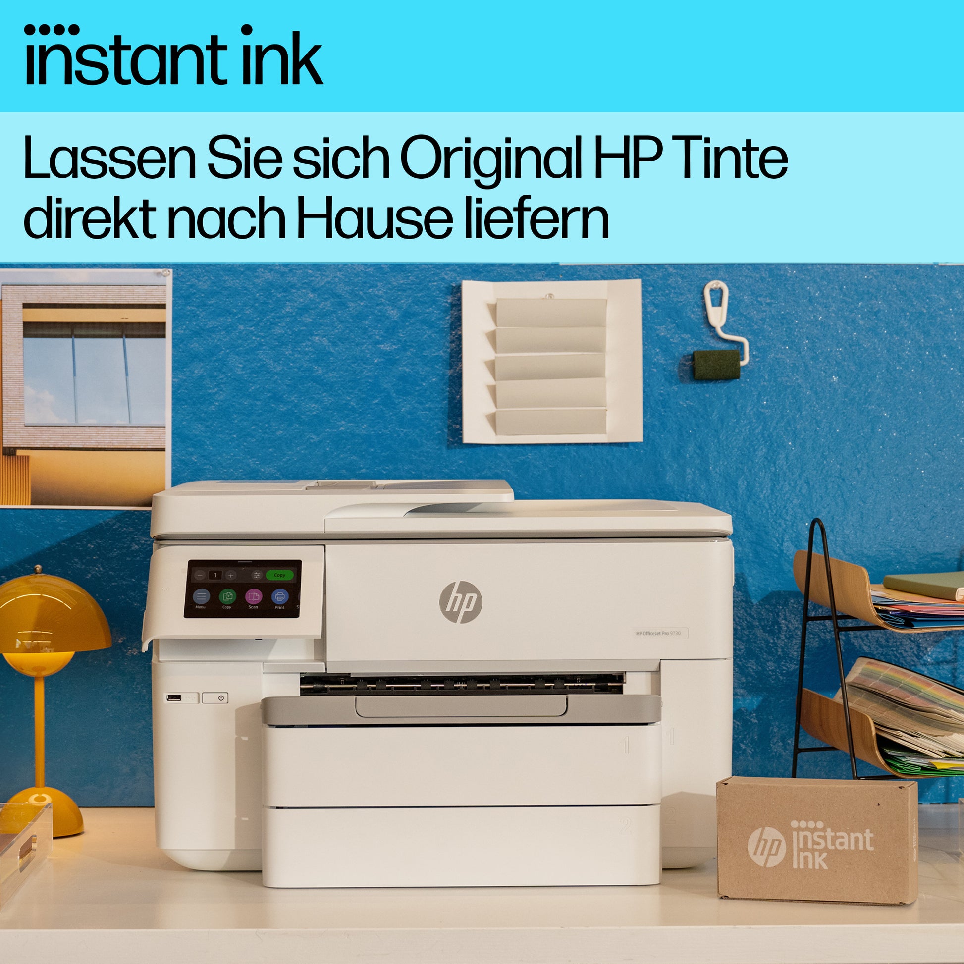 HP OfficeJet Pro 9730e – Farbtintenstrahl-Multifunktionsdrucker, A3, 3-in-1, Duplex, ADF, WLAN/LAN, AirPrint