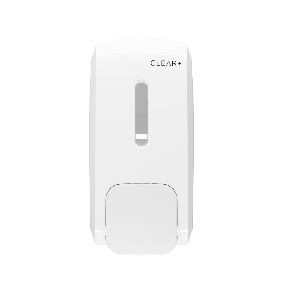 Clear+ Manueller Seifenspender – Wandmontage – 500 ml, PP/ABS, abschliessbar