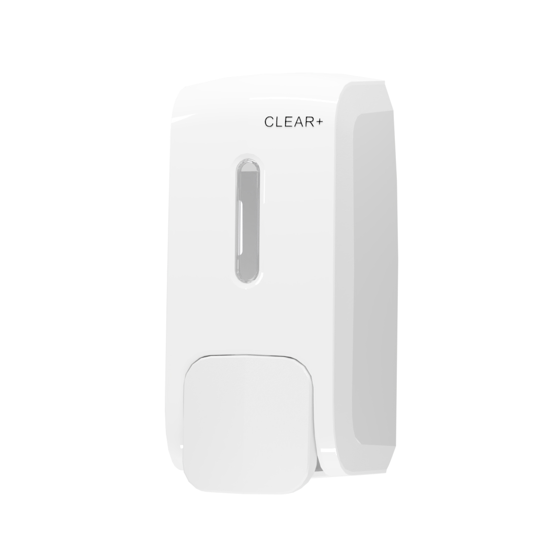Clear+ Manueller Seifenspender – Wandmontage – 500 ml, PP/ABS, abschliessbar