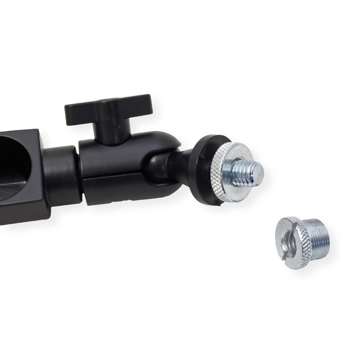 ROLINE Mikrofonständer (Auslegerarm) – Aluminium, Tragkraft 0,5 kg, Tischstärke 10–60 mm, Schwarz