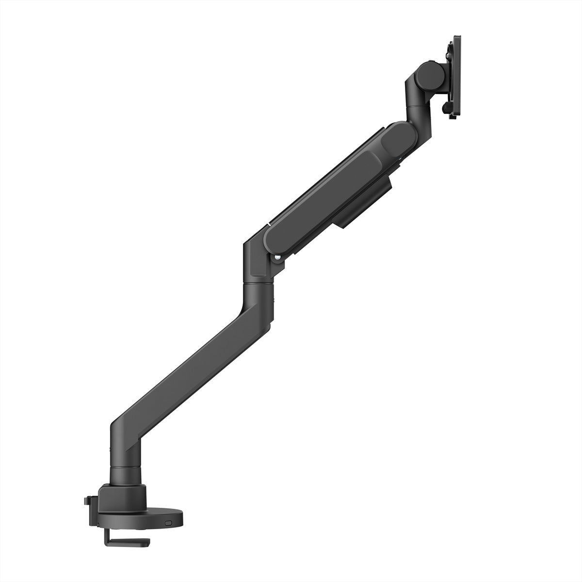 ROLINE Monitorarm Tischhalterung – Klemme/Durchführung – 1 Monitor – 24–57" – VESA 75×75/100×100 mm