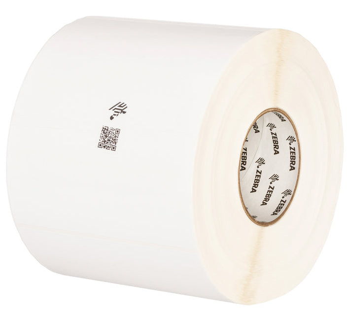 Zebra Drucketiketten, 102 mm × 51 mm, weiss, Polypropylen, permanent, 4 Rollen