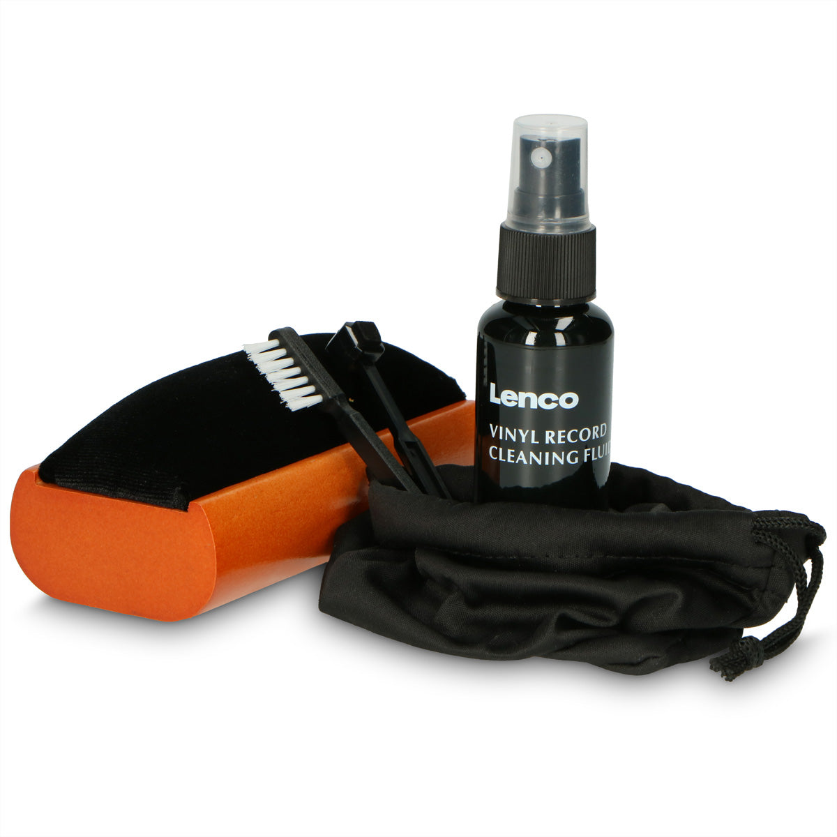 Lenco TTA-5IN1 – Reinigungsset für Schallplatten – Samtbürste & Nadelbürste – Mehrfarbig