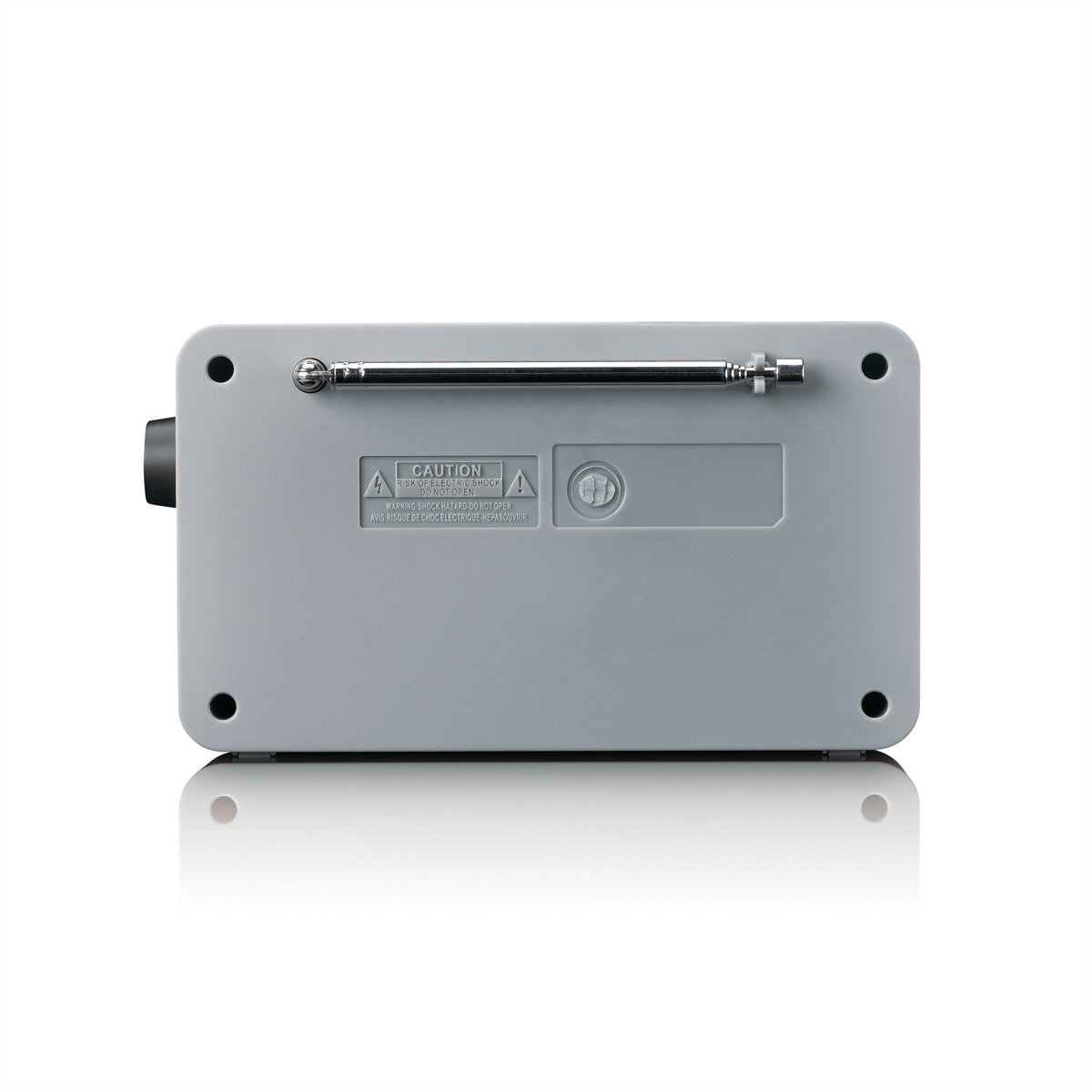 Lenco PDR-034 – DAB+/UKW-Tischradio, Bluetooth, 10 h Akku, Wecker – Grau