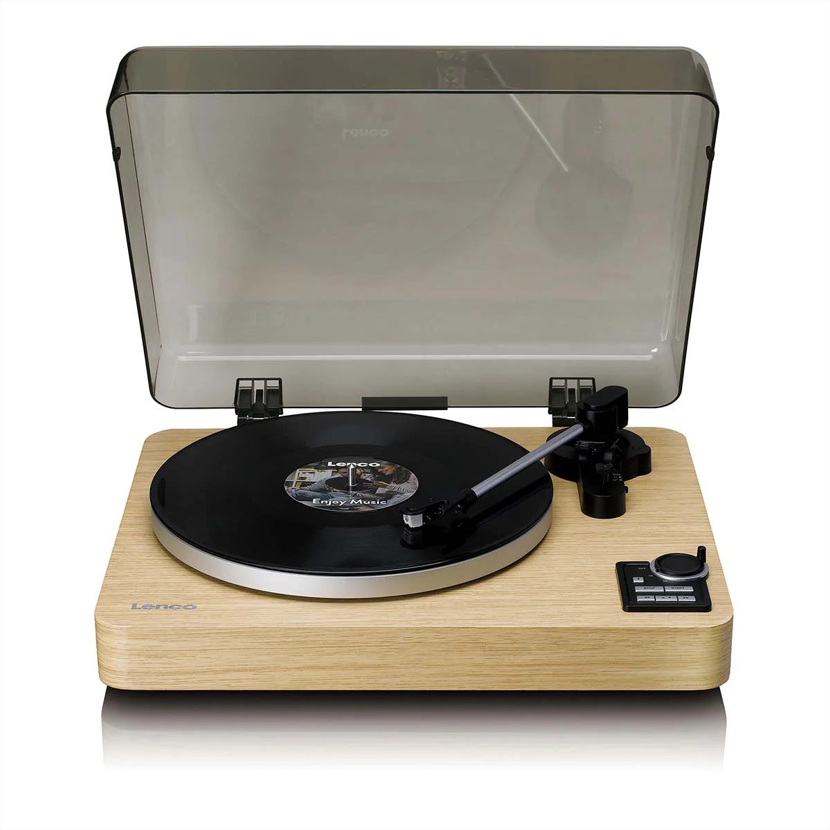 Lenco LBTA-166SI – Plattenspieler (Riemenantrieb, vollautomatisch), Bluetooth 5.3, Phono-Vorverstärker, 33⅓/45 U/min – Br