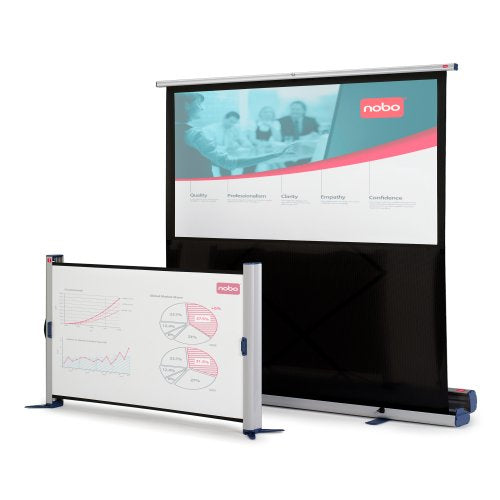 Nobo Mobile Leinwand – 4:3, 160 × 120 cm, weiss