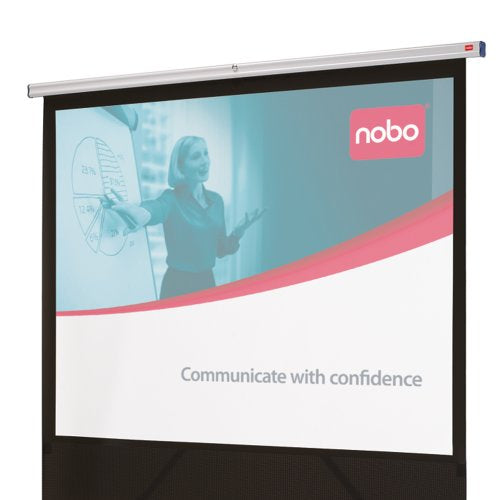 Nobo Mobile Leinwand – 4:3, 160 × 120 cm, weiss
