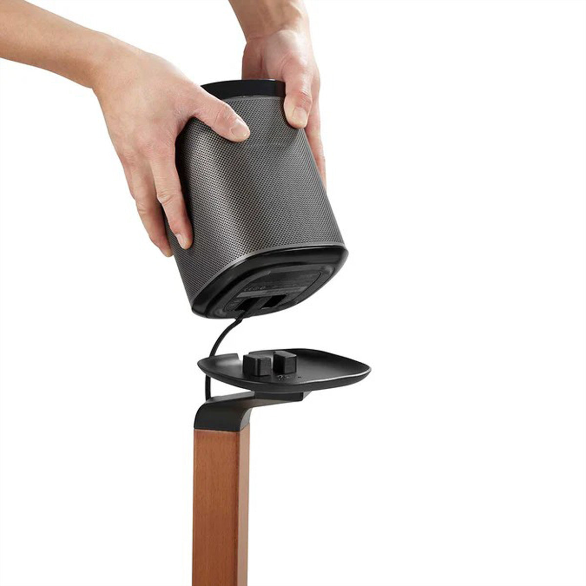 Nedis SPMT5770BN – Lautsprecher-Ständer – für Sonos One, Sonos One SL, Sonos PLAY:1 – 10 kg – schwarz