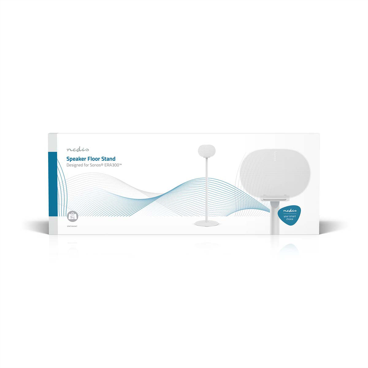 Nedis SPMT5950WT – Lautsprecher-Ständer – für Sonos Era 300 – 5 kg – Weiss