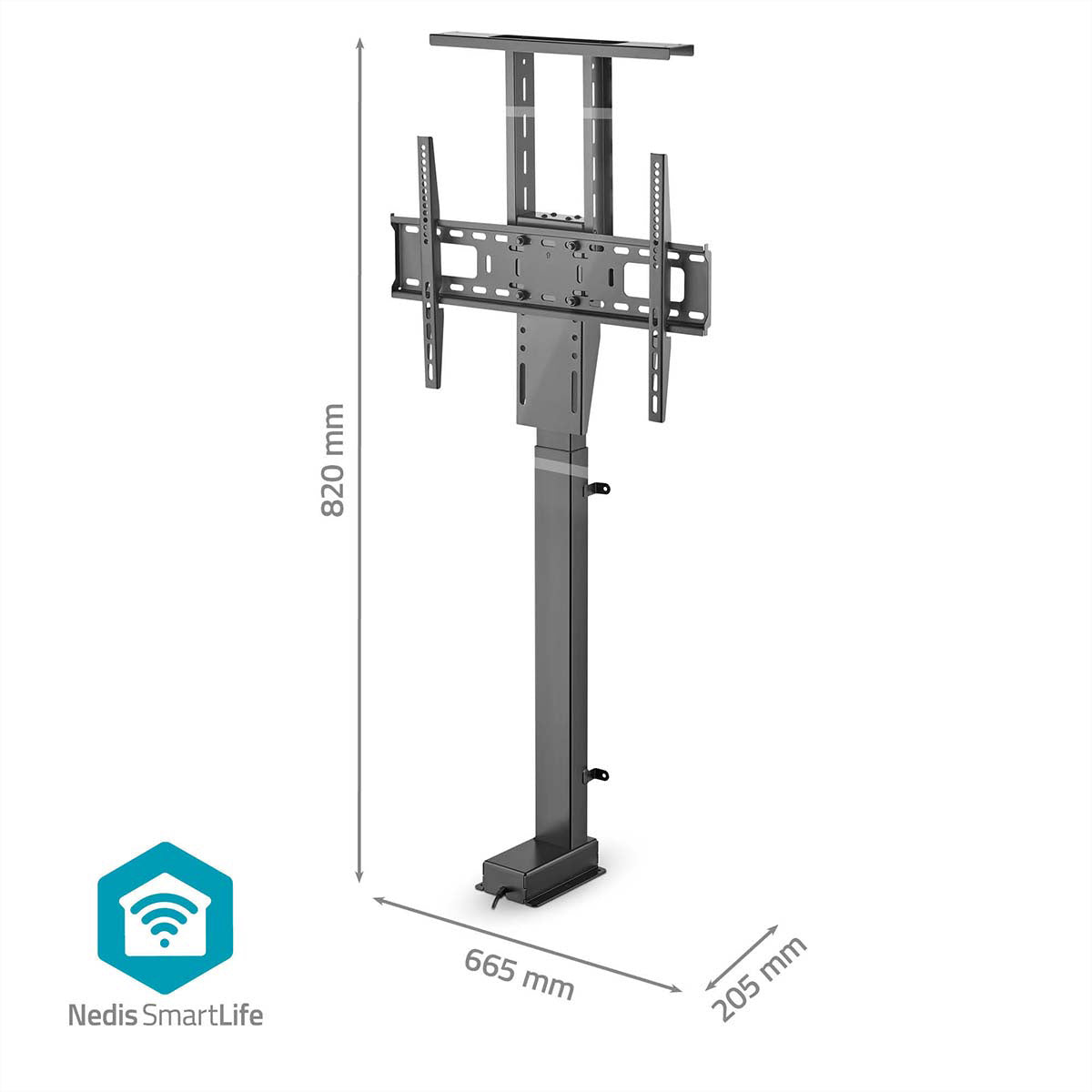 Nedis Wandlift (bodenstehend) – 37–80" – VESA 200×200–600×400 – bis 60 kg, Motorisiert – TVSM5840BK
