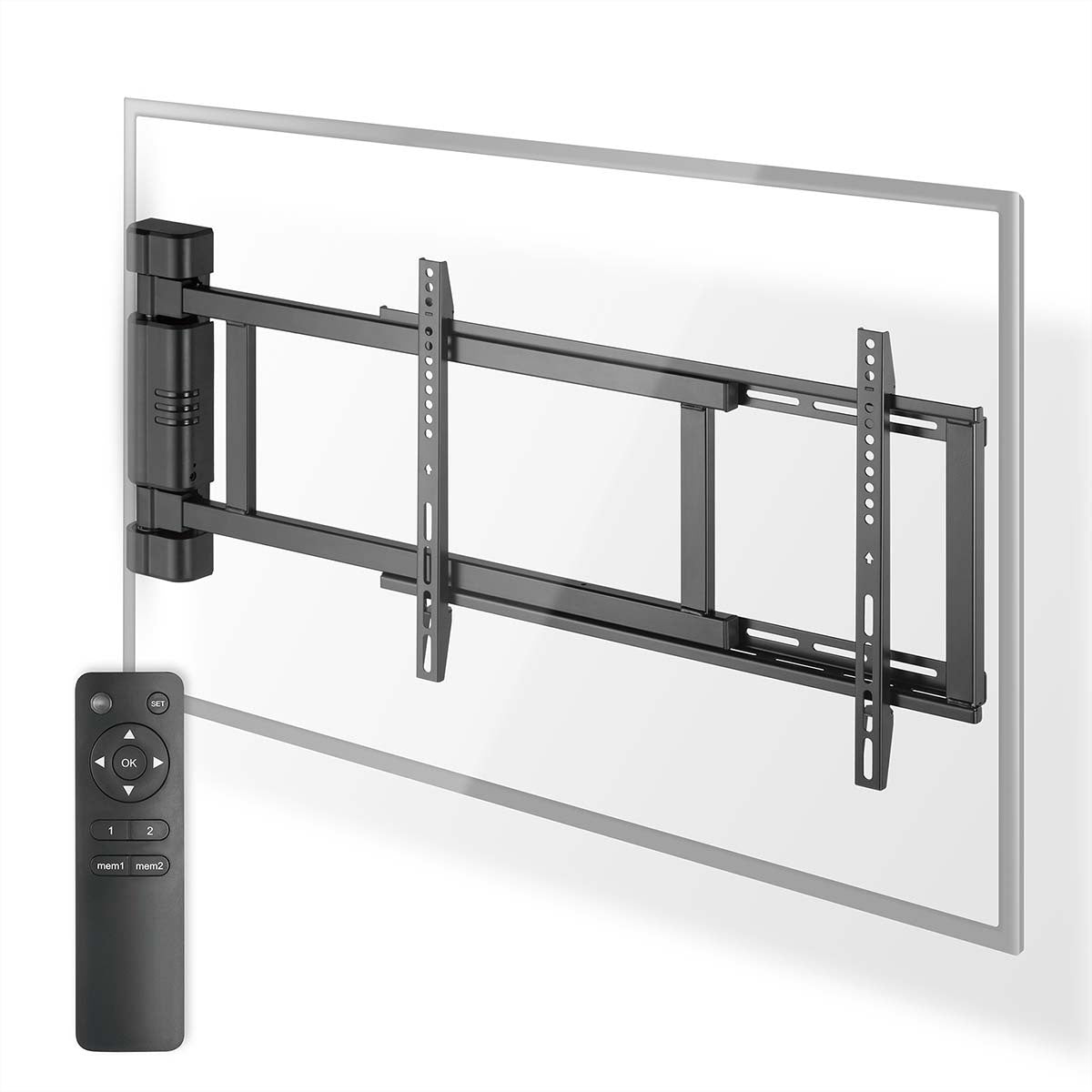 Nedis Wandhalterung – Vollbeweglich – 32–75" – bis 50 kg, Motorisiert, für Fernseher – TVWM5860BK