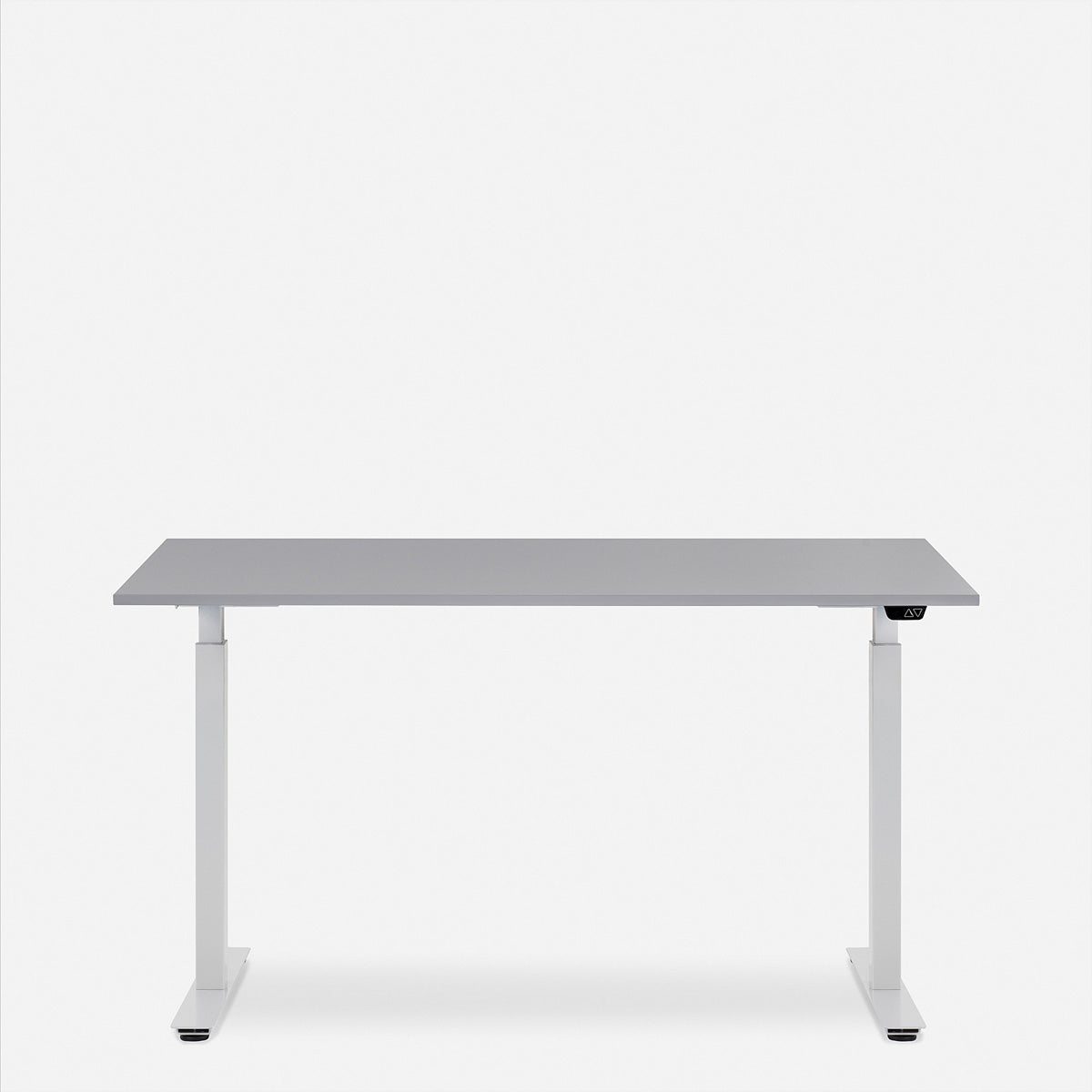 Wrk21 Höhenverstellbarer Tisch, 80 × 140 cm, elektrisch, grau