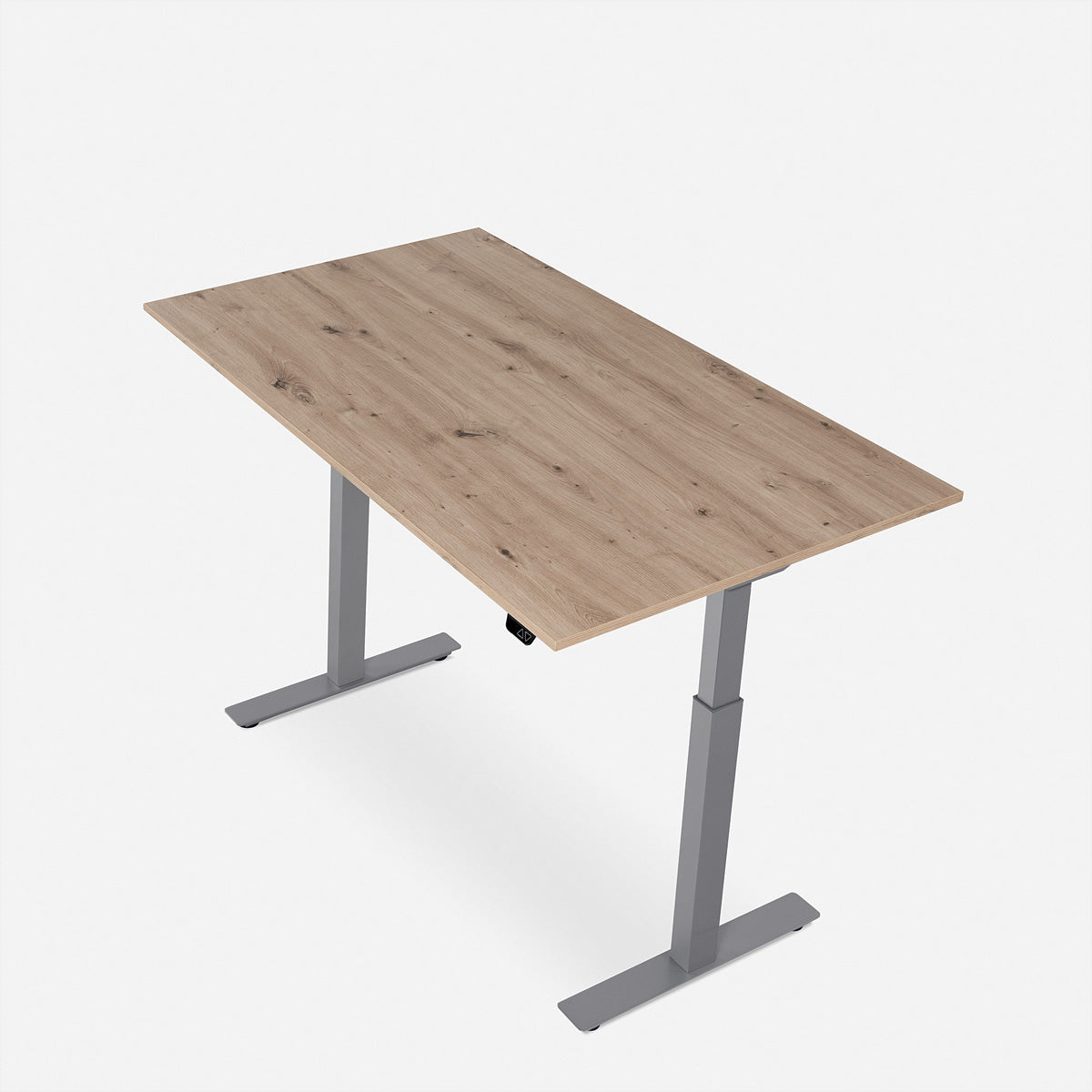 Wrk21 Smart – Höhenverstellbarer Tisch, 140 × 80 cm, elektrisch, Grau/Kendal Eiche