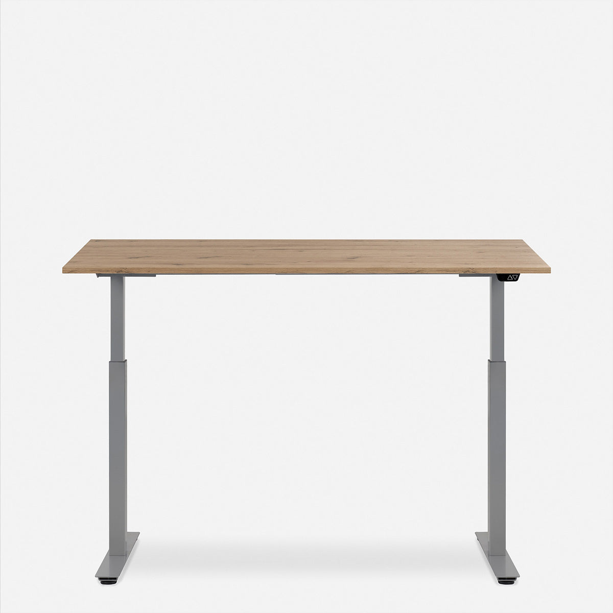Wrk21 Smart – Höhenverstellbarer Tisch, 140 × 80 cm, elektrisch, Grau/Kendal Eiche