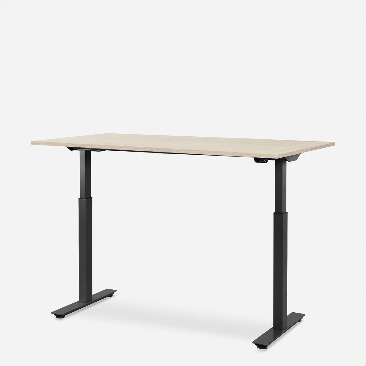 WRK21 Smart – Höhenverstellbarer Tisch, 80 × 160 cm, elektrisch, Schwarz/Braun