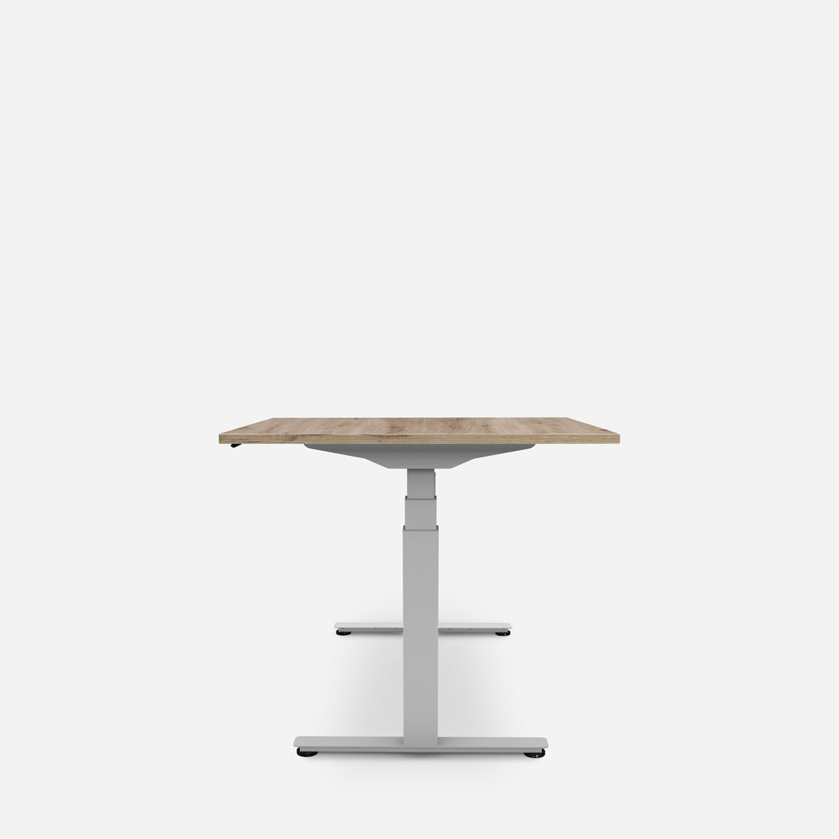 WRK21 Work – Höhenverstellbarer Tisch, 60 × 100 cm, Beige