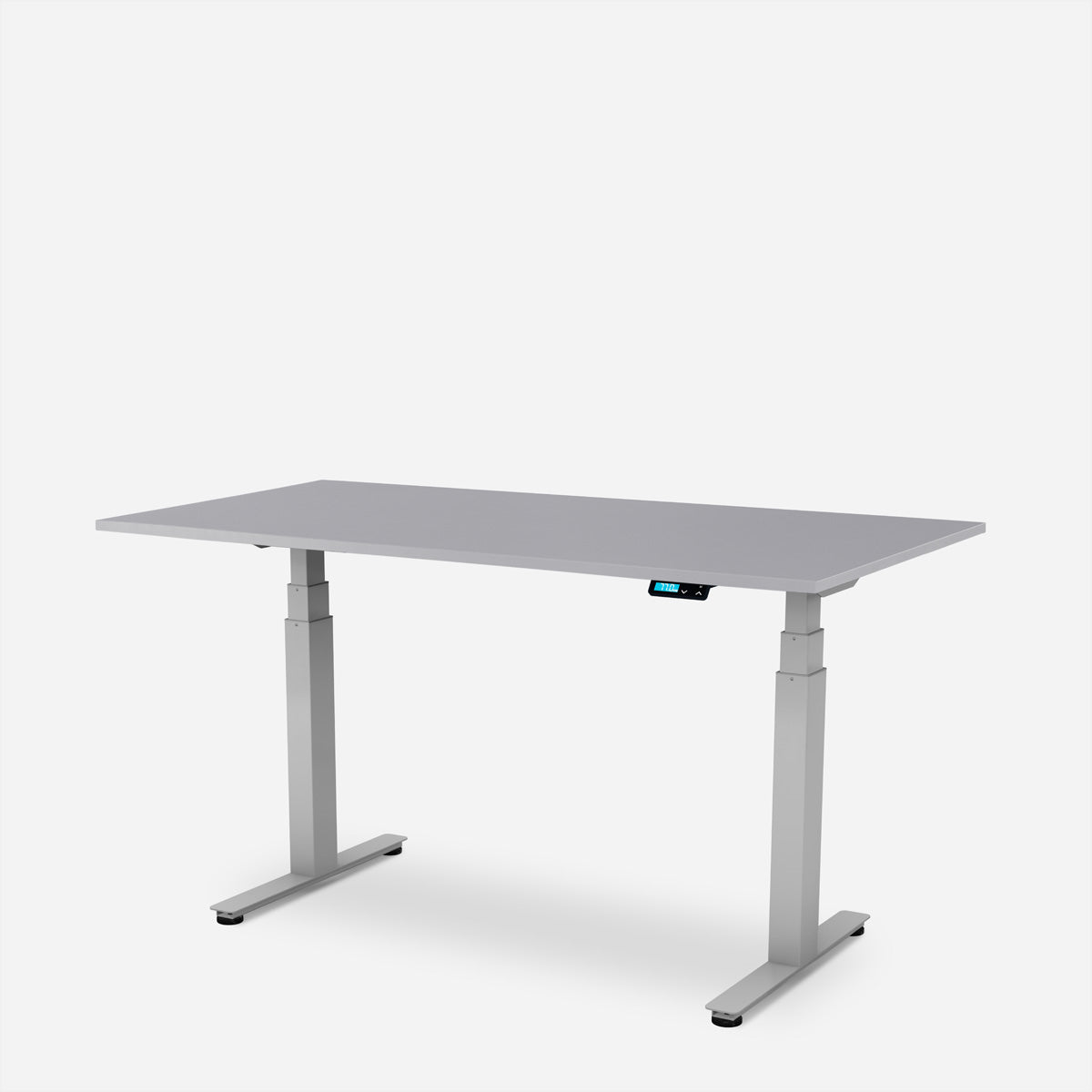WRK21 Work – Höhenverstellbarer Tisch, 80 × 120 cm, Grau