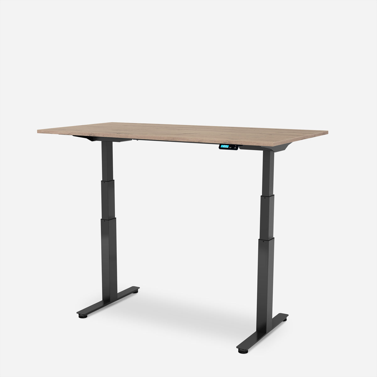 WRK21 Work – Höhenverstellbarer Tisch, 80 × 120 cm, Beige