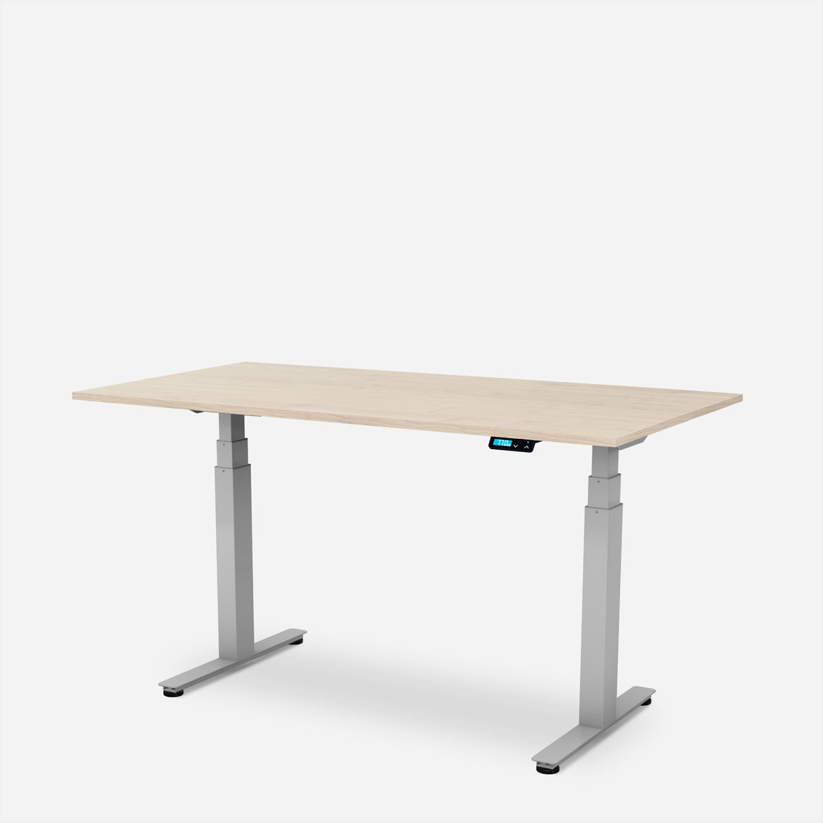 WRK21 Work – Höhenverstellbarer Tisch, 80 × 120 cm, Braun