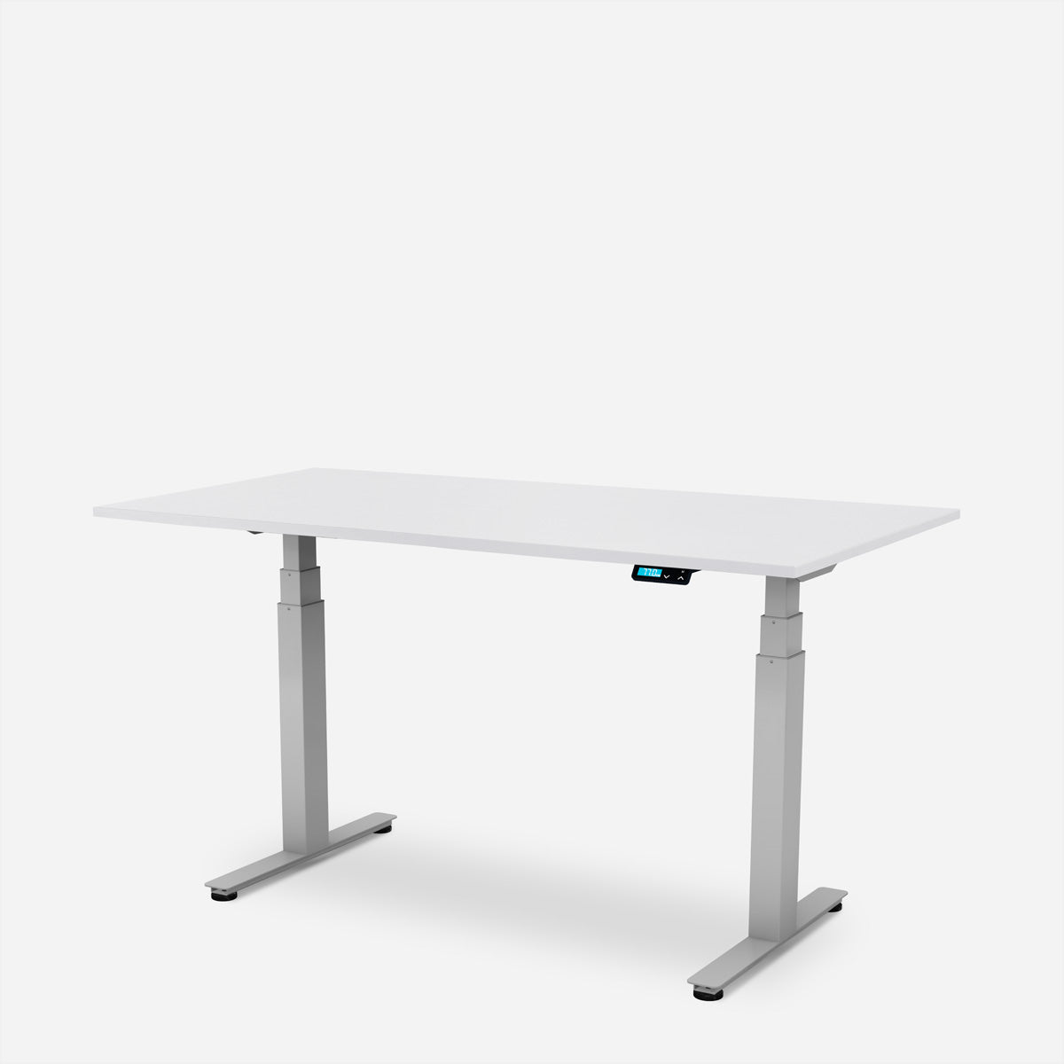 WRK21 – Höhenverstellbarer Tisch, 80 × 140 cm, Weiss