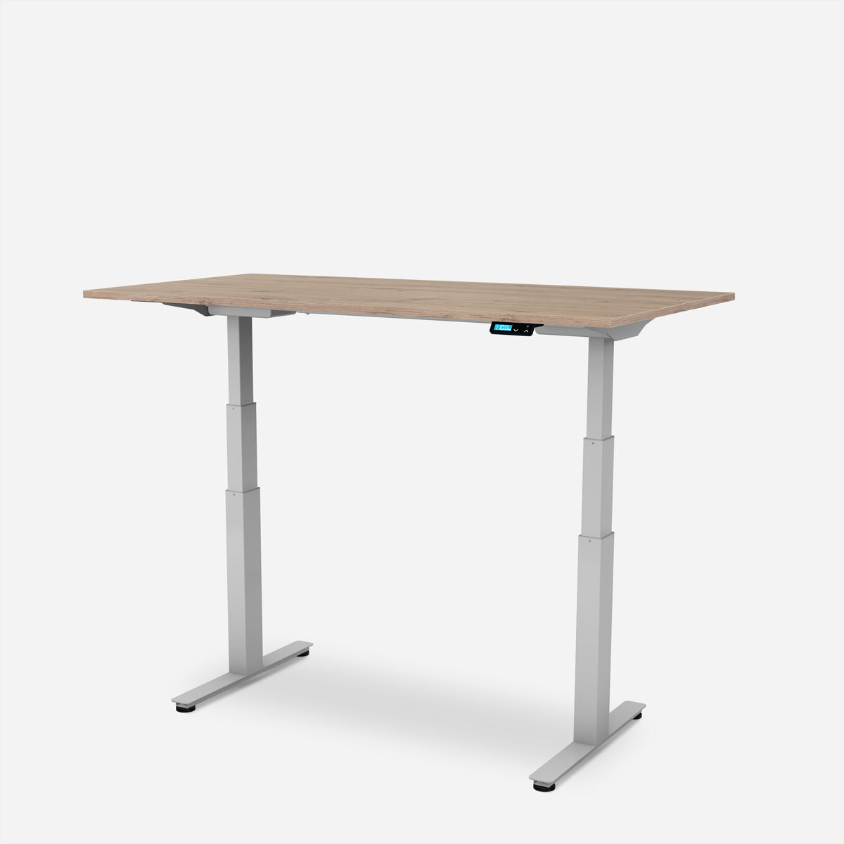 WRK21 Work – Höhenverstellbarer Tisch, 80 × 140 cm, Beige