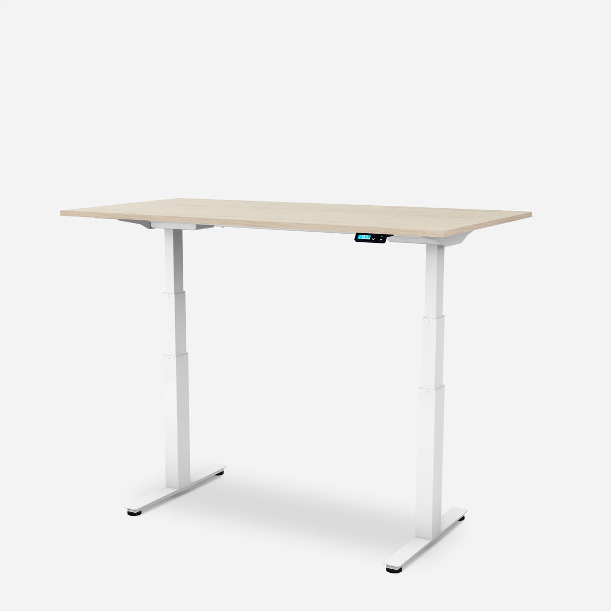 WRK21 – Höhenverstellbarer Tisch, 80 × 140 cm, Braun