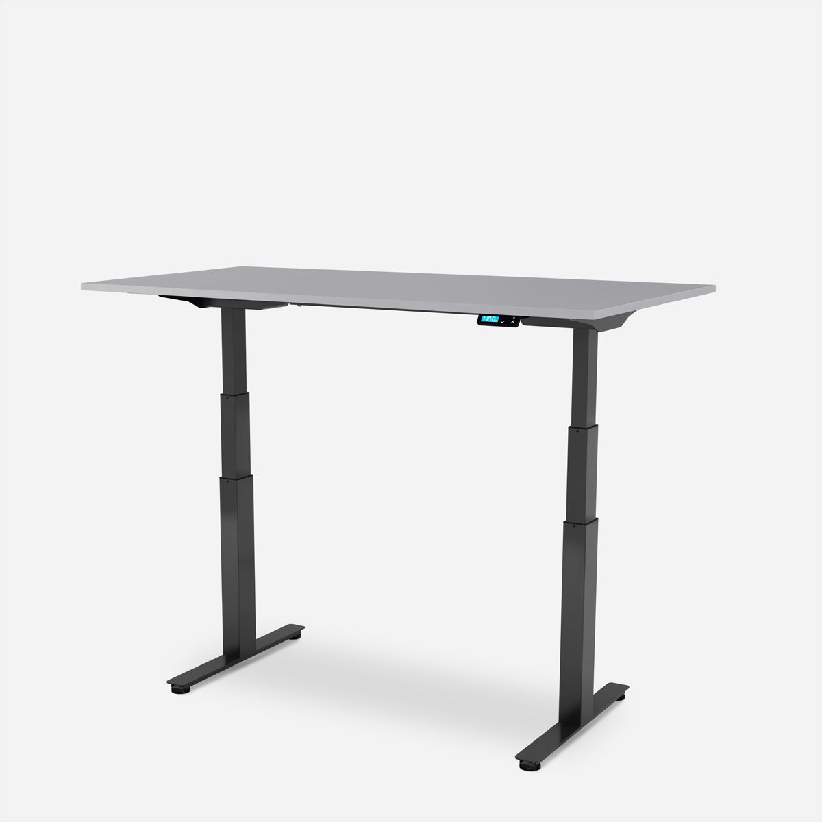 WRK21 – Höhenverstellbarer Tisch, 160 × 80 cm, Grau