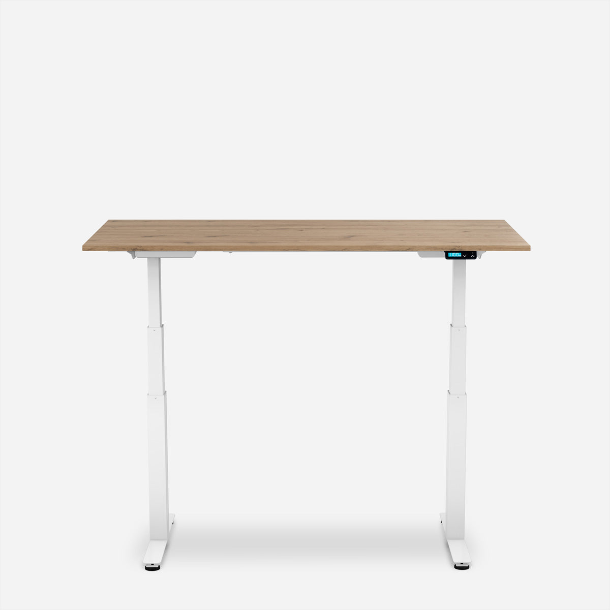 WRK21 Work – Höhenverstellbarer Tisch, 80 × 160 cm, Beige