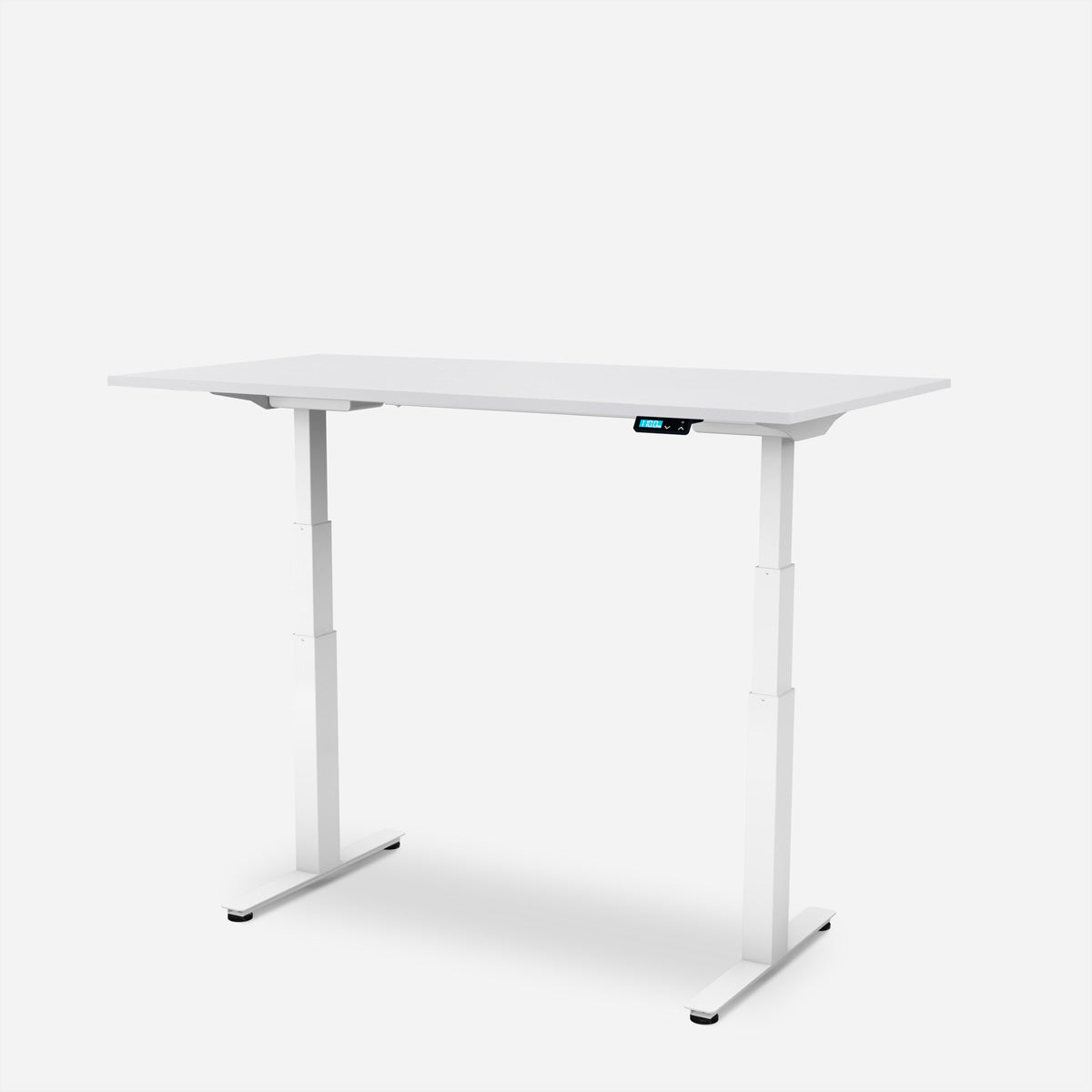 WRK21 Work – Höhenverstellbarer Tisch, 80 × 180 cm, Weiss