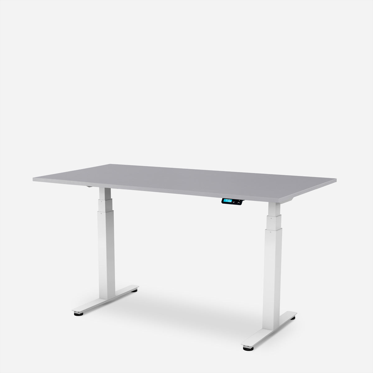 WRK21 Work – Höhenverstellbarer Tisch, 80 × 180 cm, Grau