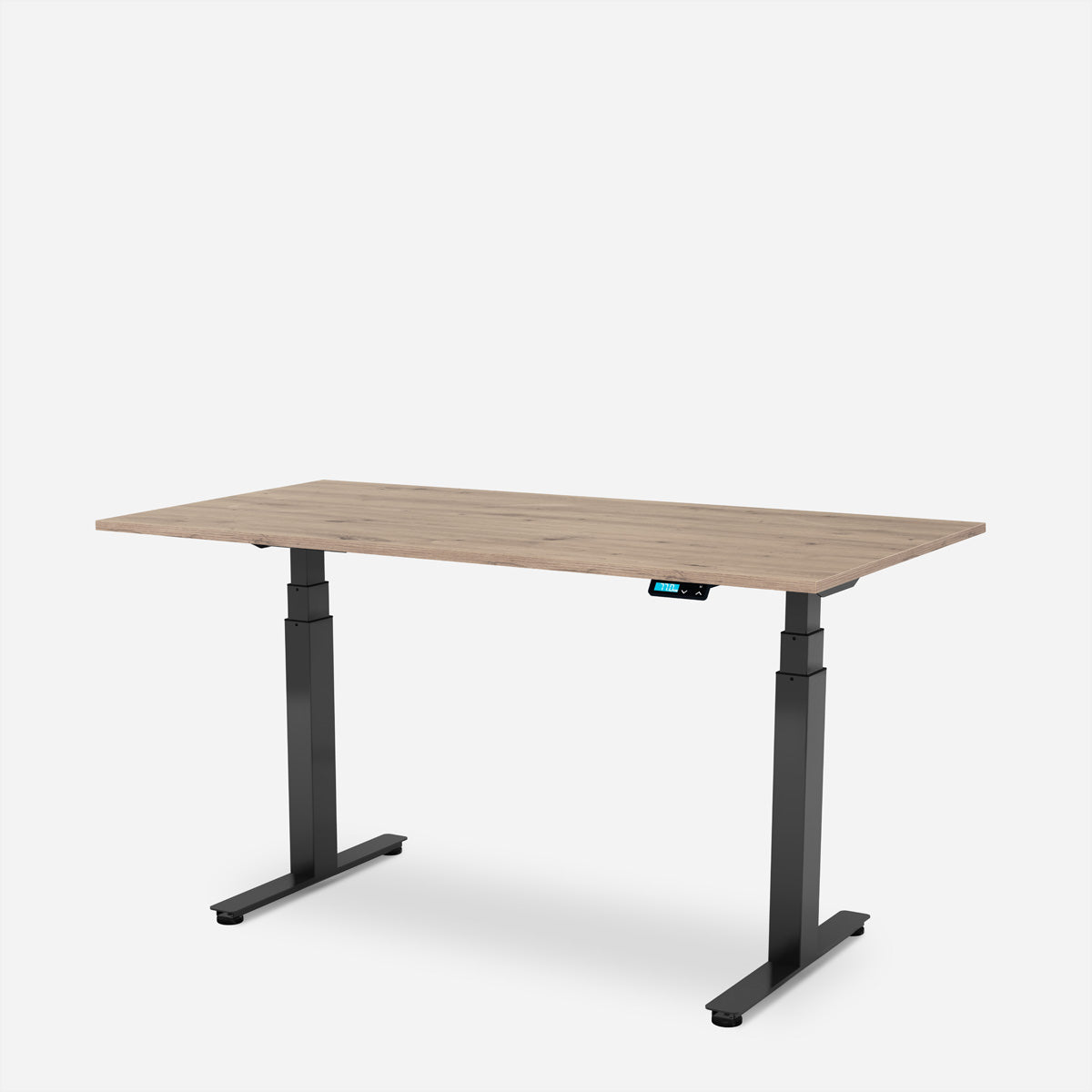 WRK21 Work – Höhenverstellbarer Tisch, 80 × 180 cm, Beige