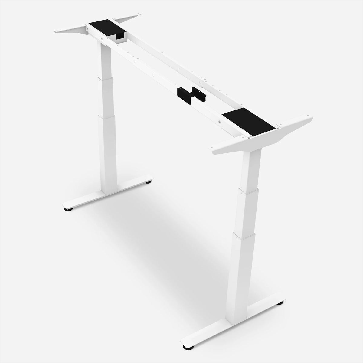 WRK21 WORK – Höhenverstellbarer Tisch, 66,5–130,5 cm, 120 kg, Weiss, Stahl, für Tischplatten 100–200 × 60–90 cm
