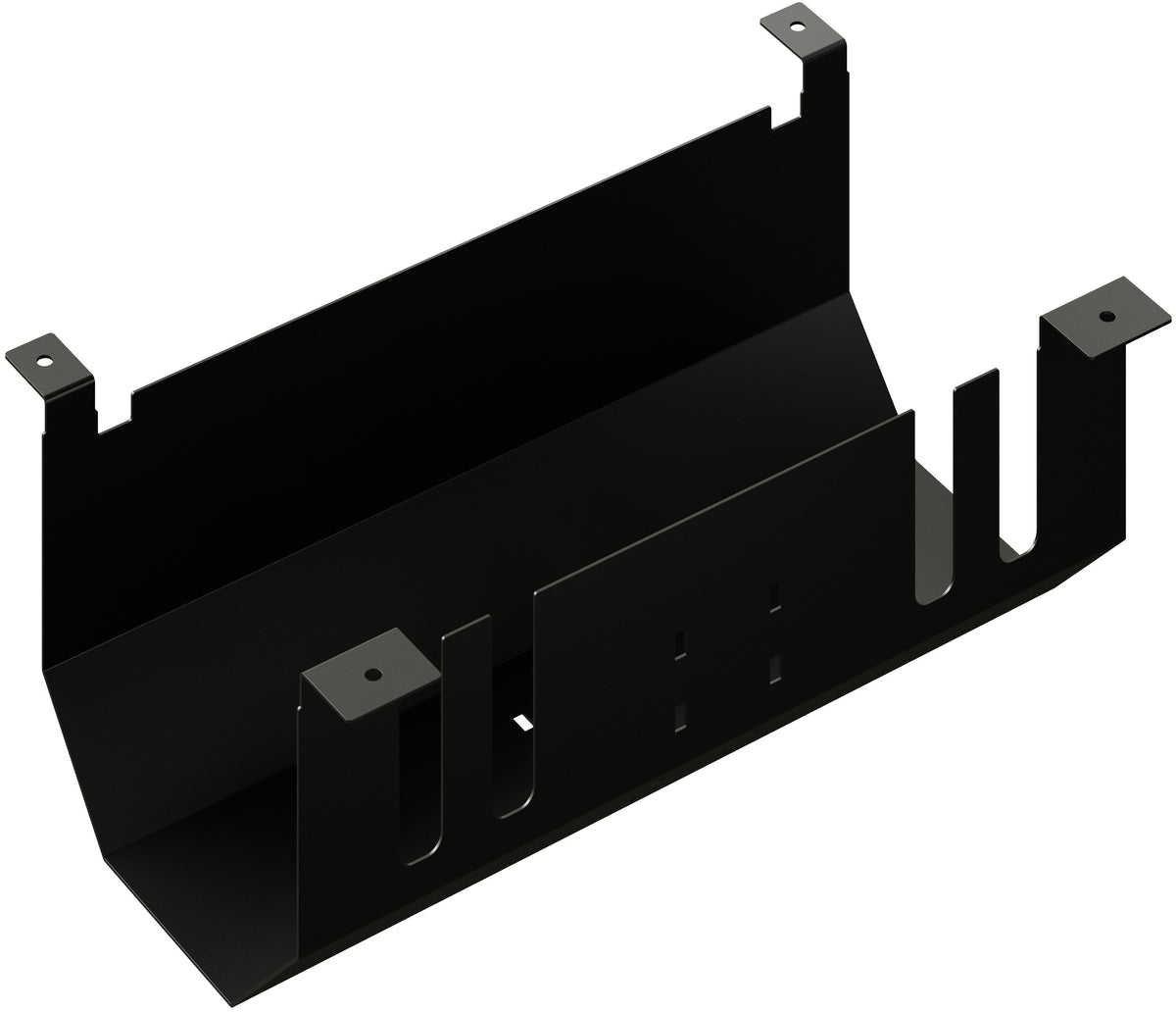 Max hauri connect CAP/CUBO Kabelrinne M 4-fach – Stahl – Schwarz