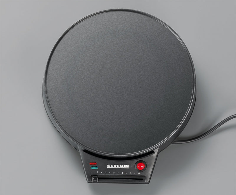Severin Crepes-Maker CM 2198 – 30 cm, 1000 W, Regelbare Temperatur – schwarz