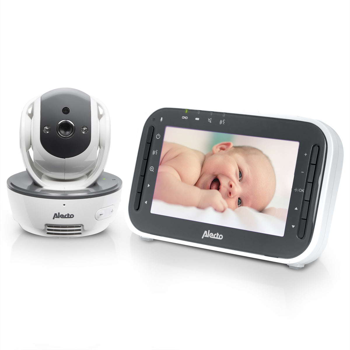 Alecto DVM-200 Video-Babyphone – Nachtsicht, 300 m Reichweite, 2-Wege-Audio, Akku 10 h