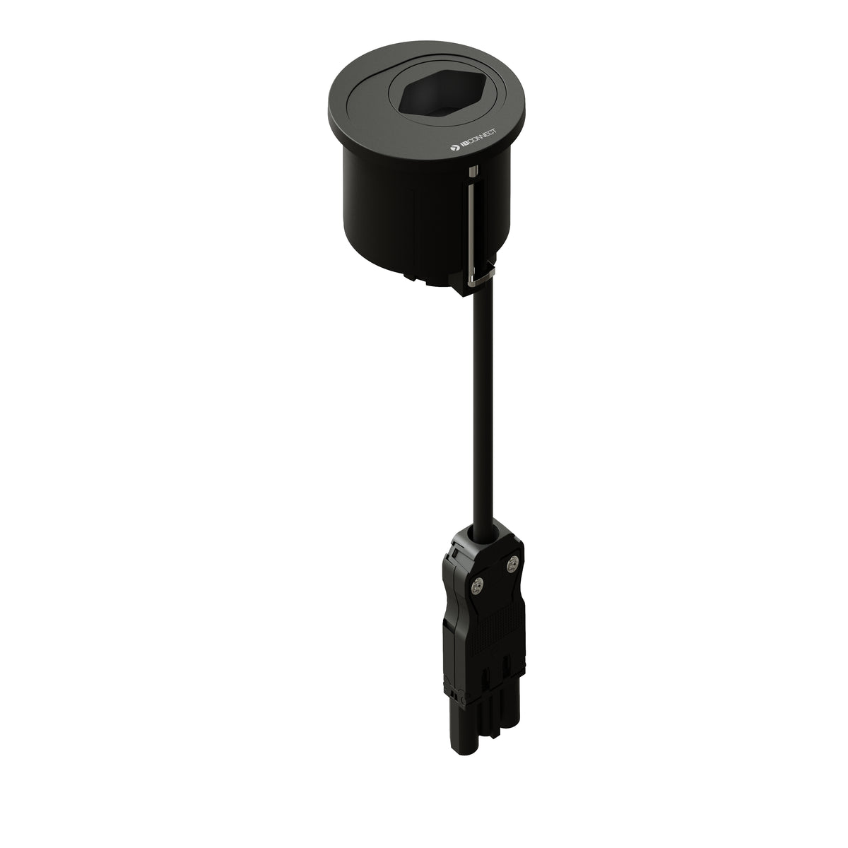 Max hauri connect Max Hauri ATOM Steckdoseneinheit – T12–1× T13, 3,3 m, 1,5 mm², schwarz