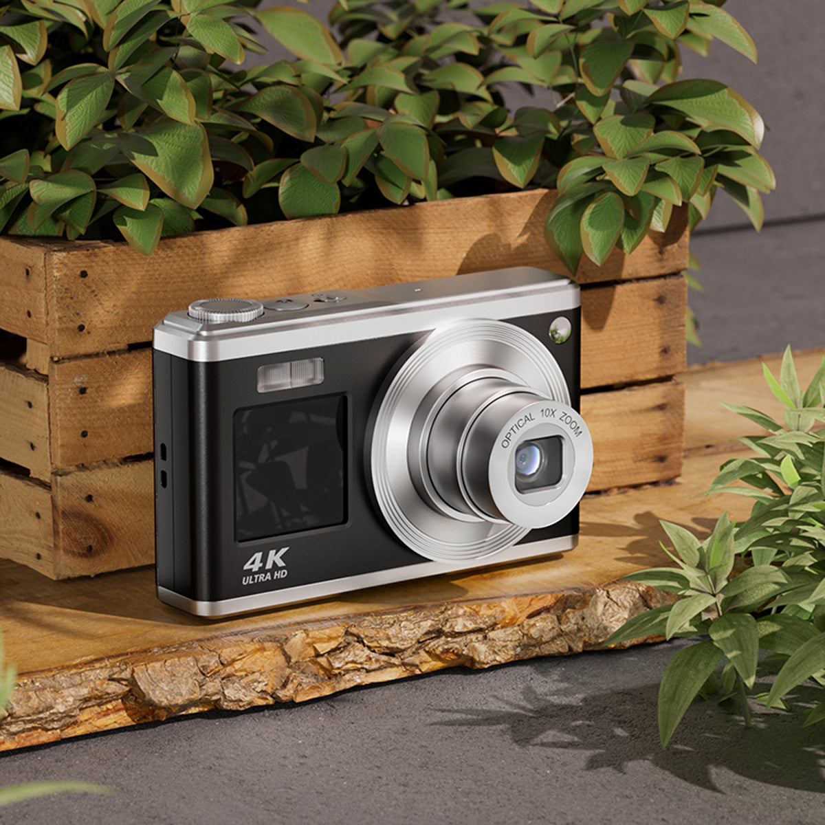 AgfaPhoto Realishot DC9200 – 10× optischer Zoom, 24 MP, 4K, schwarz