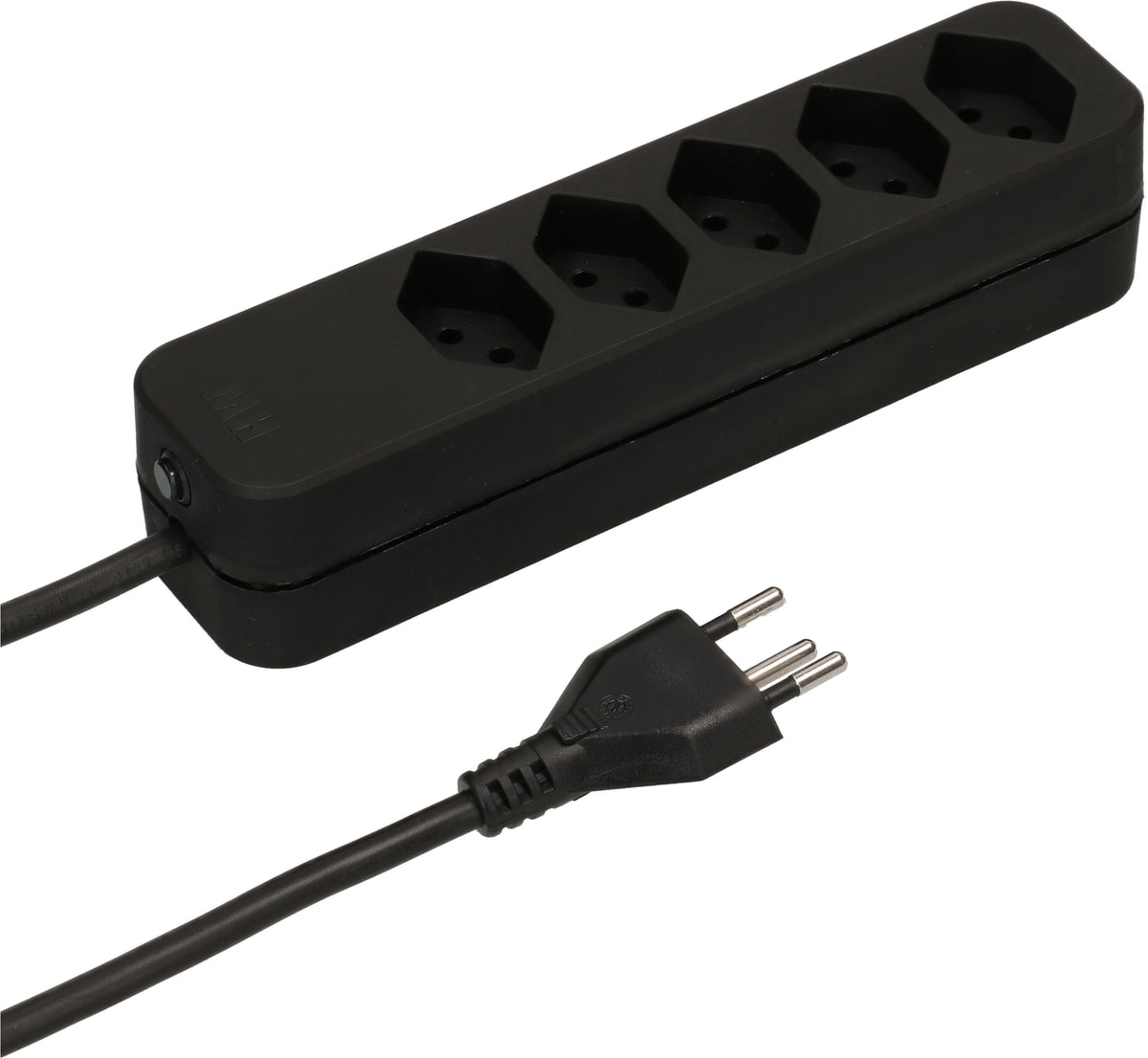 Max hauri split Swiss Line – Steckdosenleiste, 5× T13, mit Überstromschutz, 3 m, Stecker T12